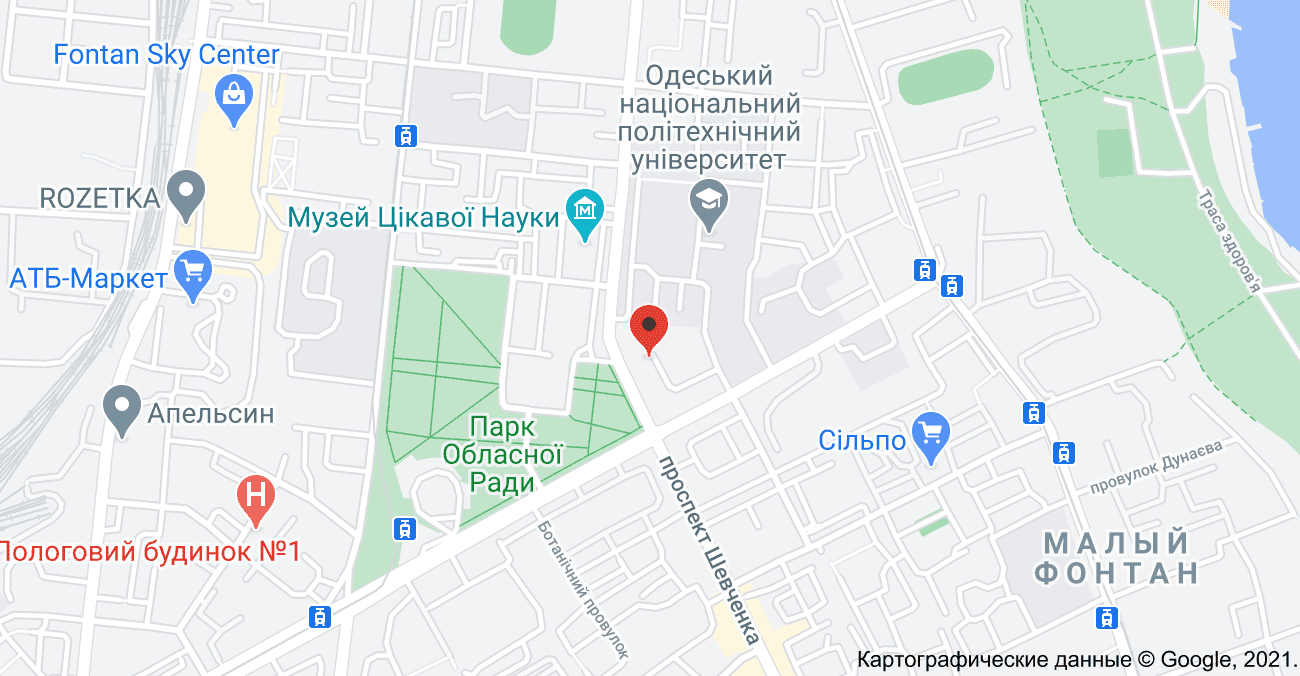 Преображенский BRO на картах Google