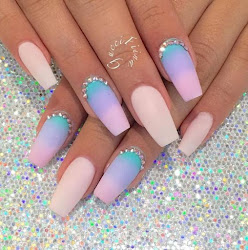 pastel nails nail ombre effect