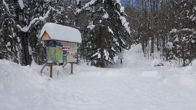 Point de départ pour le sentier Matawinie