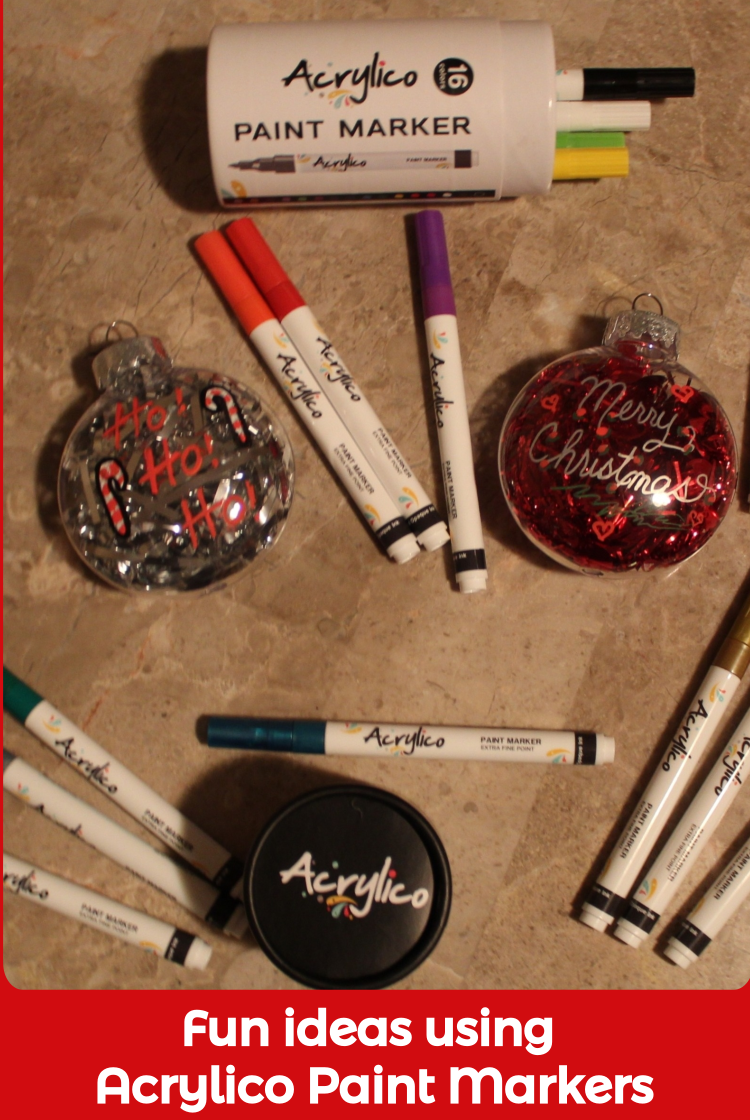 Acrylico Paint Markers perfect for crafts, make pretty ornaments as gifts | Views and More