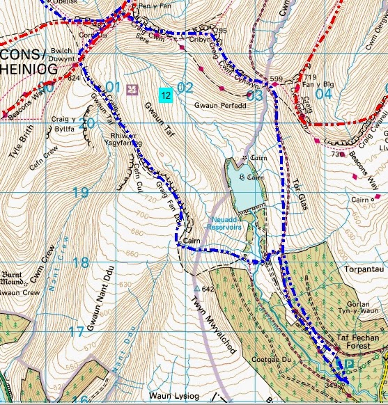 Brecon Beacons horseshoe ridge walk