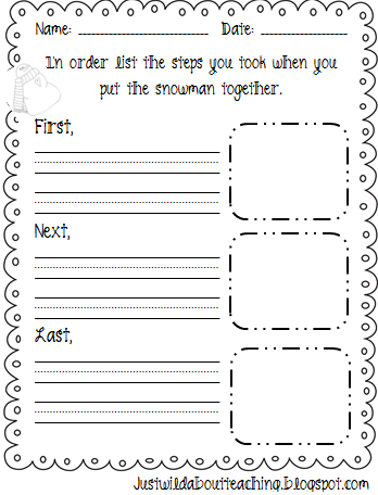 First Next Last Worksheets For Kindergarten