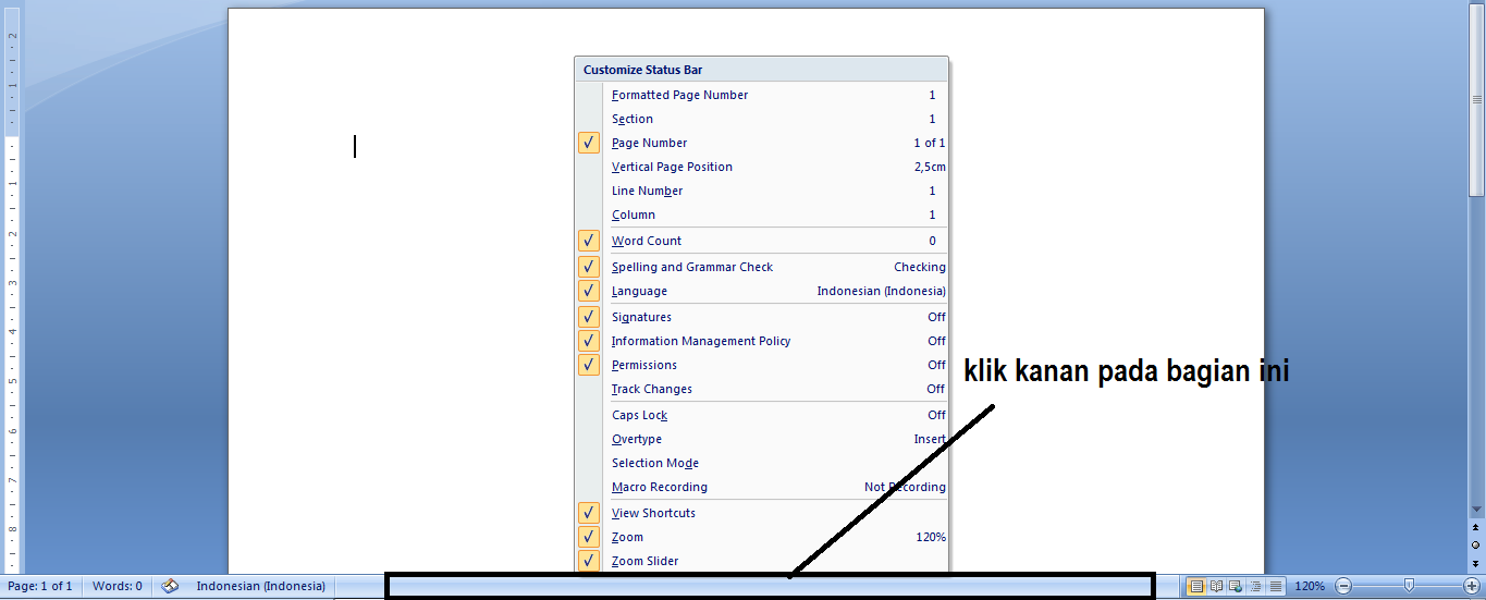 Fungsi Status Bar Di Microsoft Word Blogger Toraja Fungsi Status Bar Di Microsoft Word Blogger Toraja