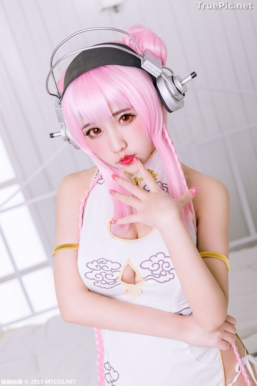 Image [MTCos] 喵糖映画 Vol.050 - Chinese Cute Model - Lovely Pink-haired - TruePic.net - Picture-1