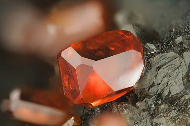 Clear Vanadinite Crystal From Arizona