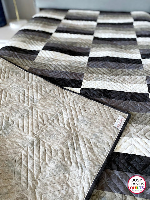Busy Hands Quilts: Mirage Quilt Pattern - the Throw size in Moda Grunge ...