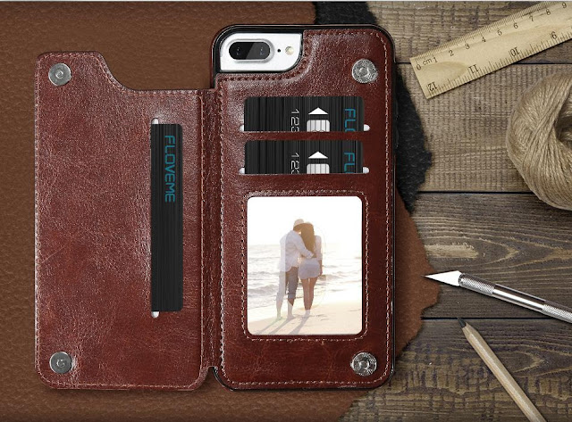 Retro Business Leather Multi-Card Holder iPhone Case