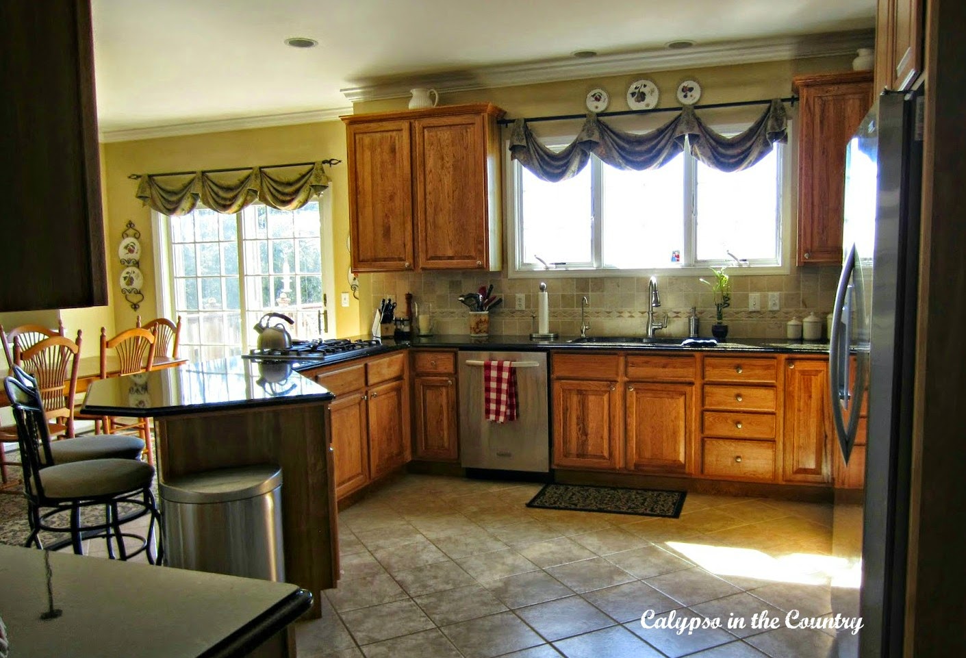 Kitchen Before - and Deciding Between Raised Panel or Shaker Doors