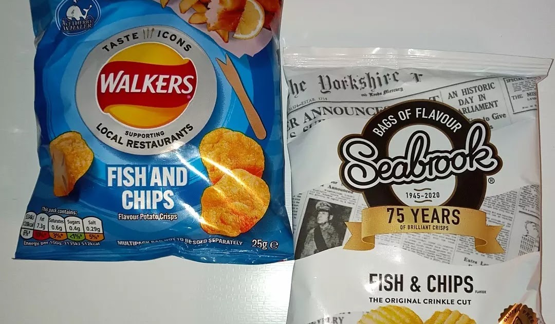 Supersupergirl's Food Reviews Seabrook Vs Walkers Fish and Chips Crisps