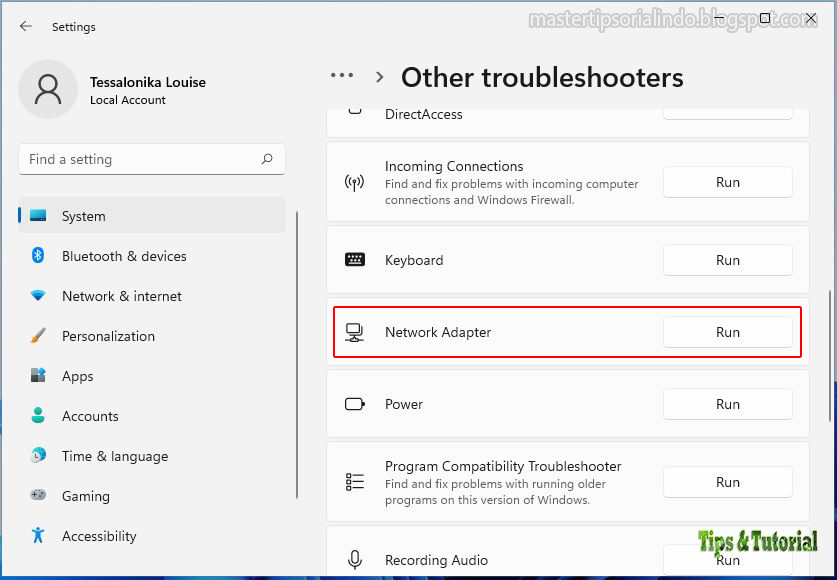 Memperbaiki Error Network cable unplugged di Windows 11