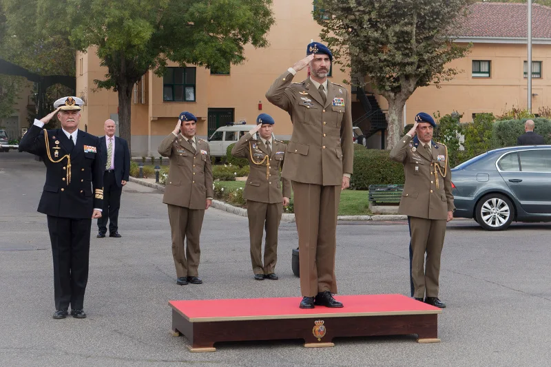 King Felipe of Spain made a visit to Royal Guard headquarters