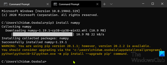 Installer-NumPy-en-utilisant-Pip-sur-Windows-10-1