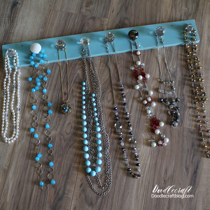 Crystal Knob Necklace Holder!