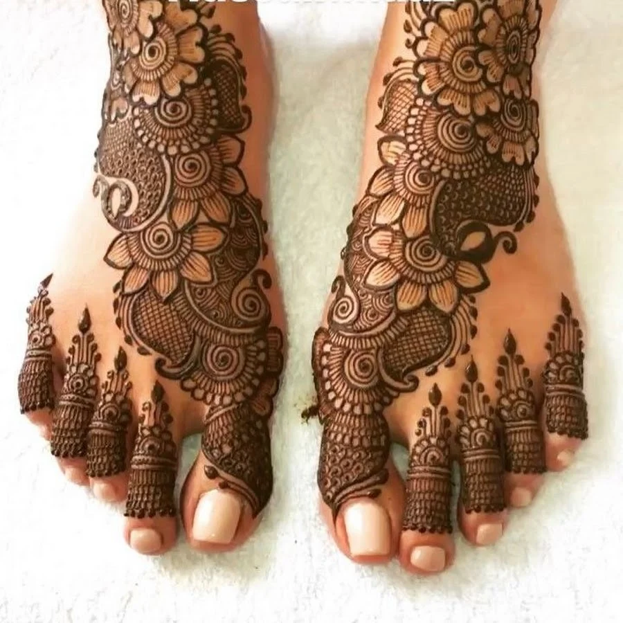 New Mehndi Designs – Beautiful Foot Mehndi Designs # p1