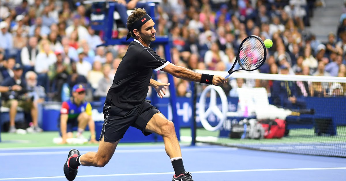 Роджер Федерер и его шлемы us open