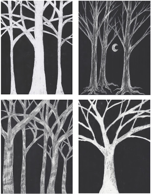 The Rolling Artroom Scratch Art Trees (Jr/Sr High General Art)