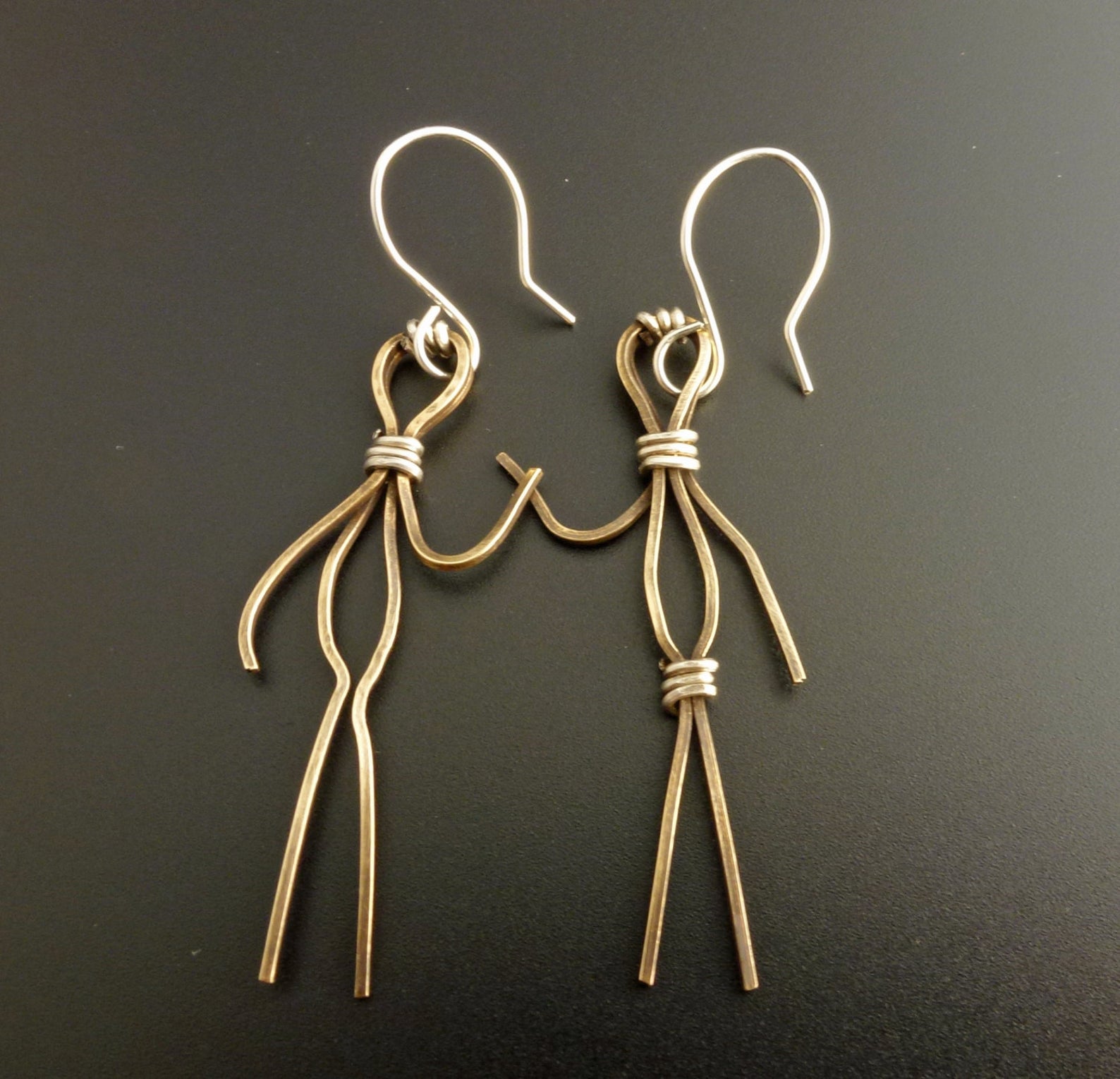 Wire Stick People  Contemporary Wire Jewelry