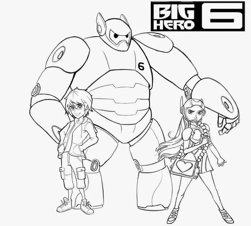 big hero 6 little kid coloring pages - photo #6