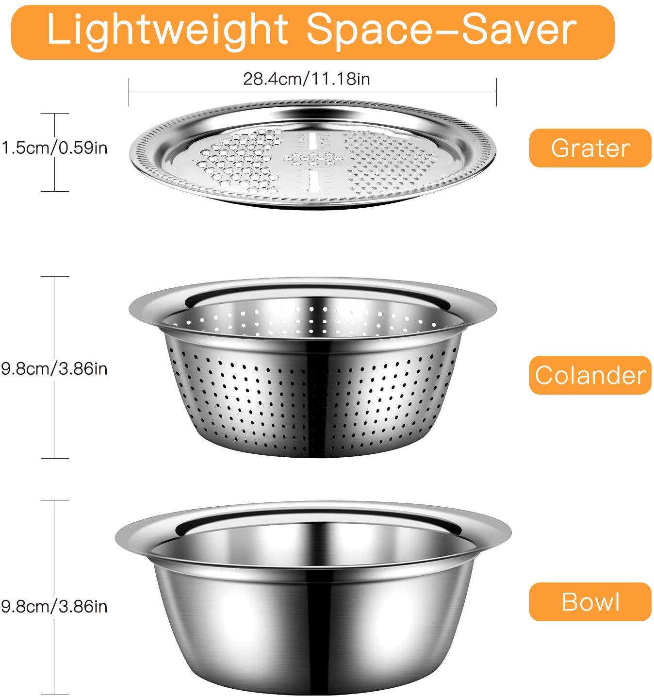 3 in 1 Stainless Steel Drain Basket.18.99 37.99 (50 off)