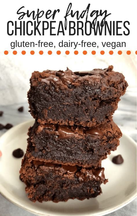 Chocolate Chickpea Brownies are a healthy alternative to regular brownies and are fudgy, chocolatey, and easy to make. They are made gluten free, dairy free and vegan.