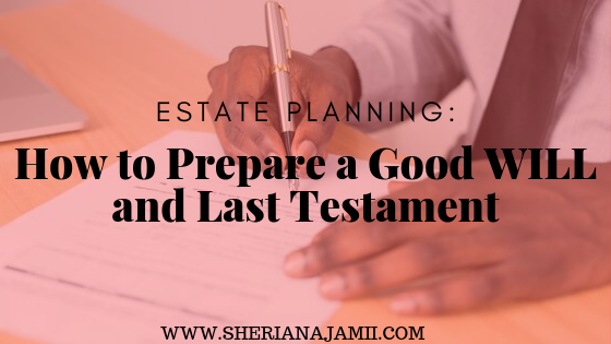 ESTATE PLANNING: How to Prepare a Good WILL and Last Testament Will is a legal document in which a person (testator) voluntarily declares how he desires his properties to be handled and finally distributed, once he dies. Through a Will, a testator appoints his hires and person (executor) who will execute his desires. This is a must document for estate planning while you are living, here you will find how you can prepare your will and simple of a will.