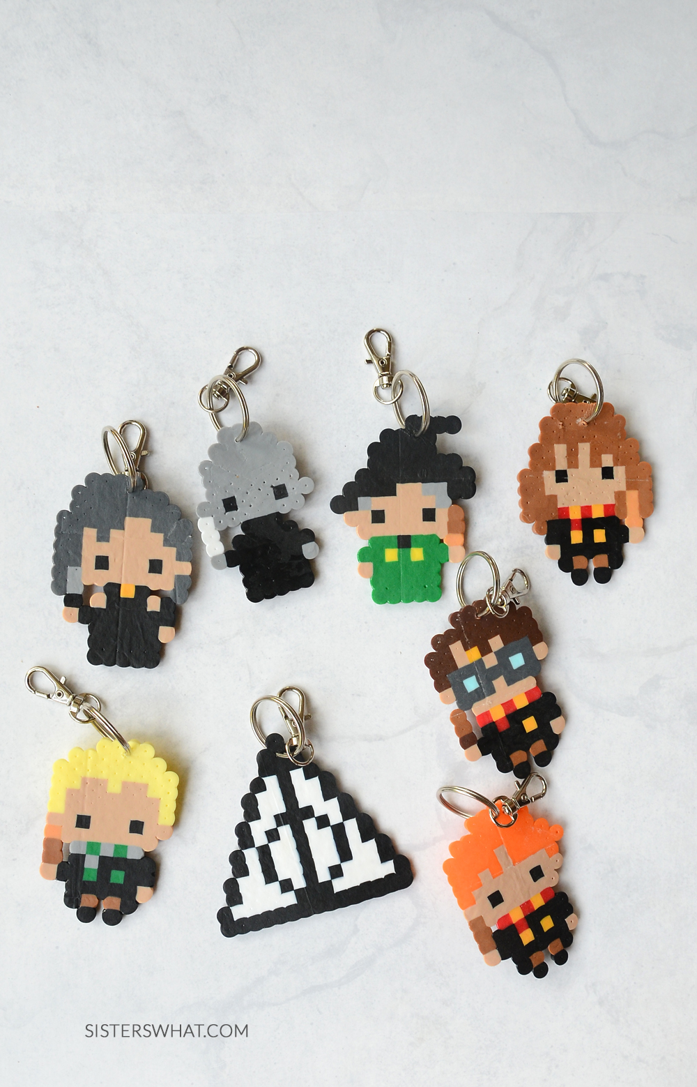 Harry Potter Perler Bead Patterns and Keychains- Book Review