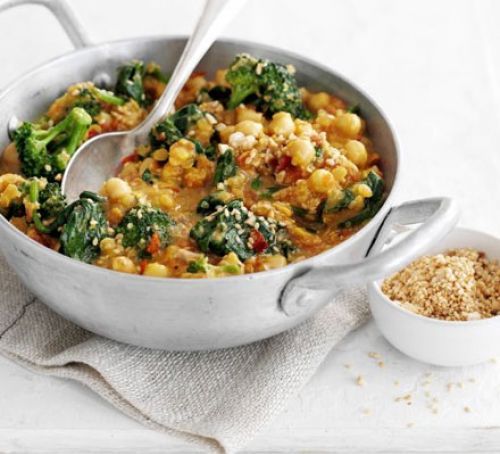Chickpea, tomato & spinach curry - Recipe Easy