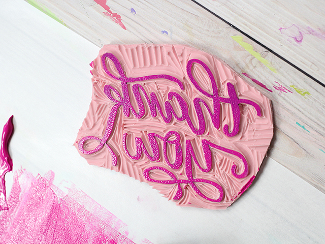 creating with megan: block print lettering