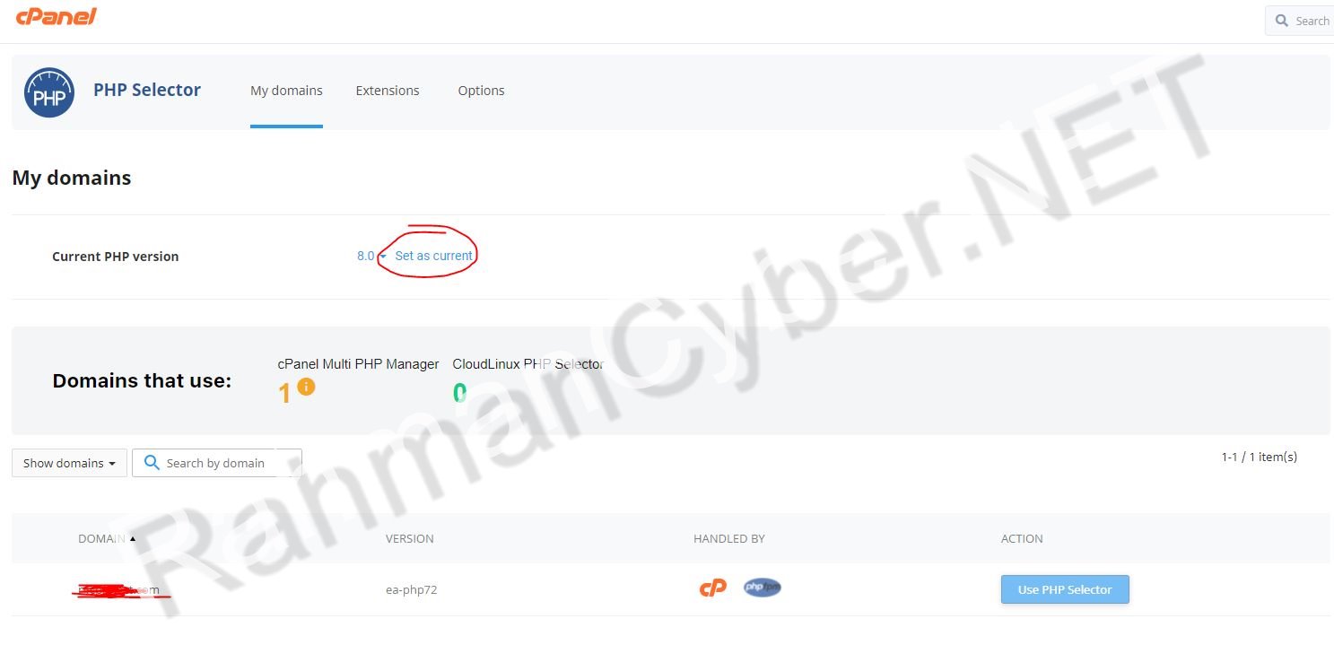 set php v8 cpanel set php v8 cpanel