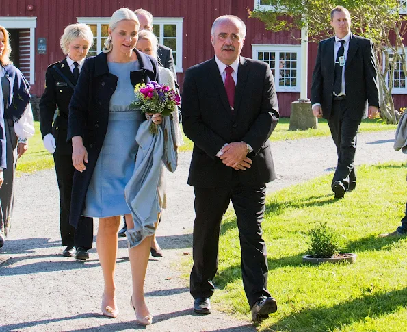 Crown Princess Mette-Marit of Norway attended the opening of the Petter Dass Days