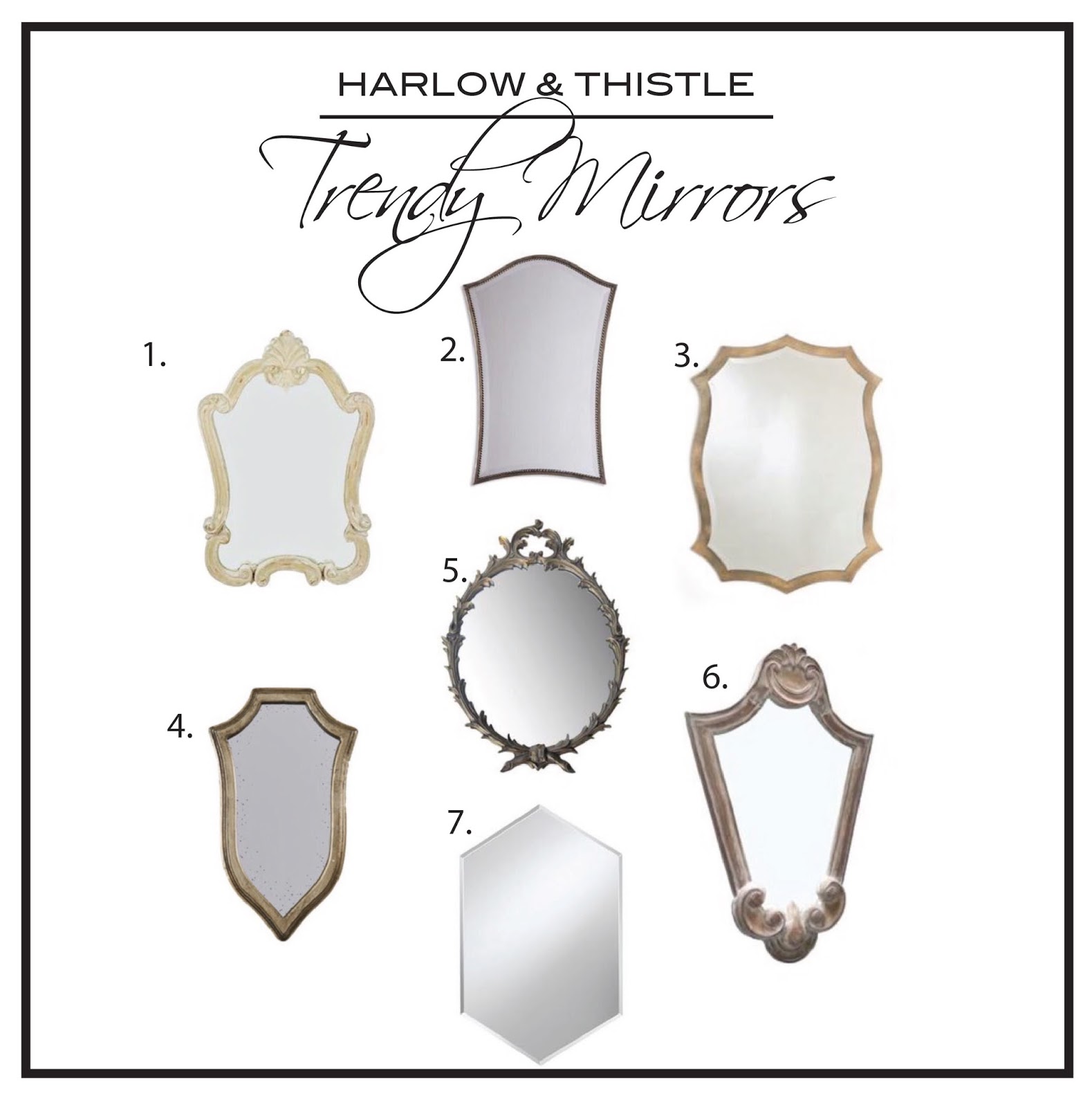 Trendy Mirrors - Harlow & Thistle