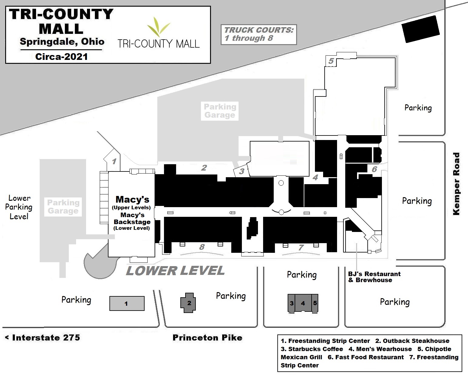 Tri County Mall Map Map Of Tri County Mall - Yucca Valley Map