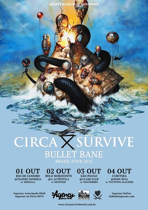 Mangue do Rock CIRCA SURVIVE CONFIRMA 4 SHOWS NO BRASIL.