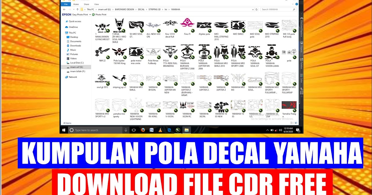 Pola Striping Motor Cdr Download Gratis Pola Striping Motor Cdr Download Gratis