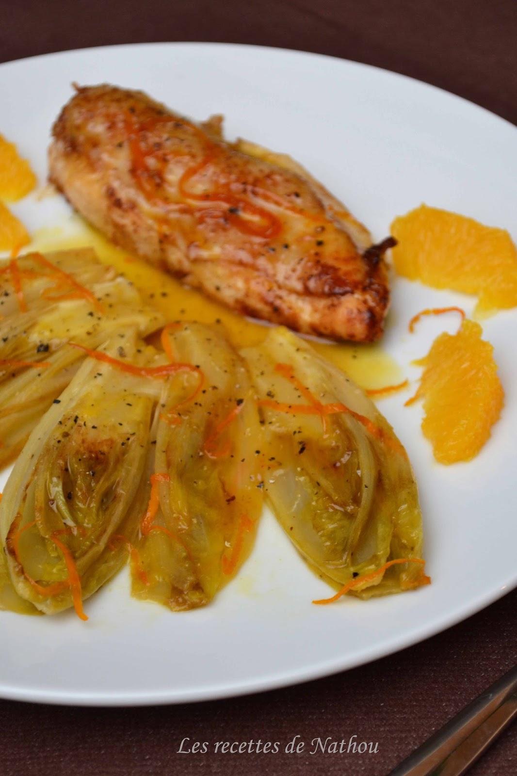 Ma cuisine au fil de mes idées... Chicons braisés et caramélisés à l