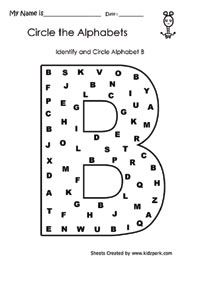 Kids Worksheets: Alphabet Recognition Worksheets for Preschool and Pre ...