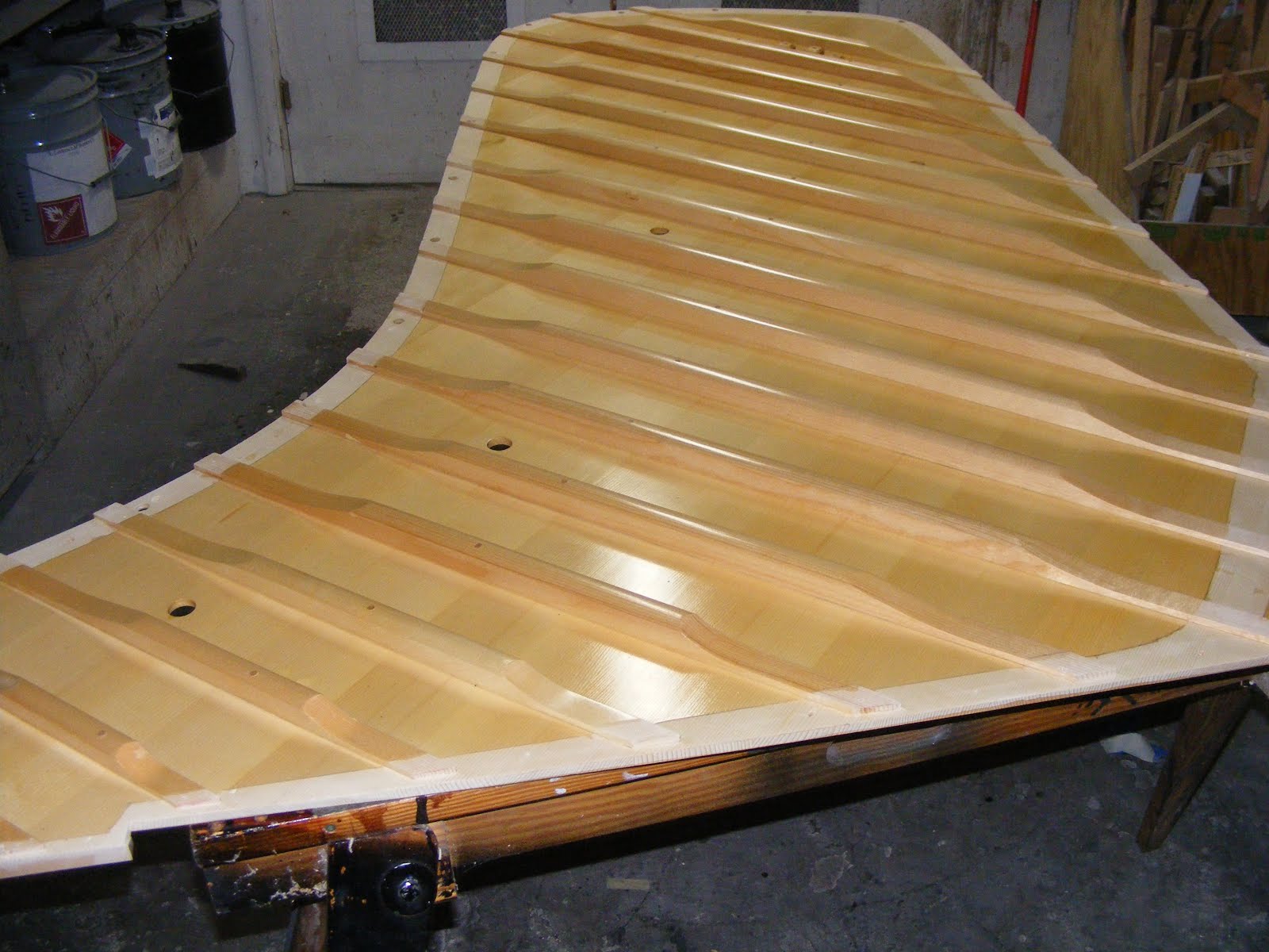 Hess Piano Co. Steinway D 411101 Soundboard Underside Finished