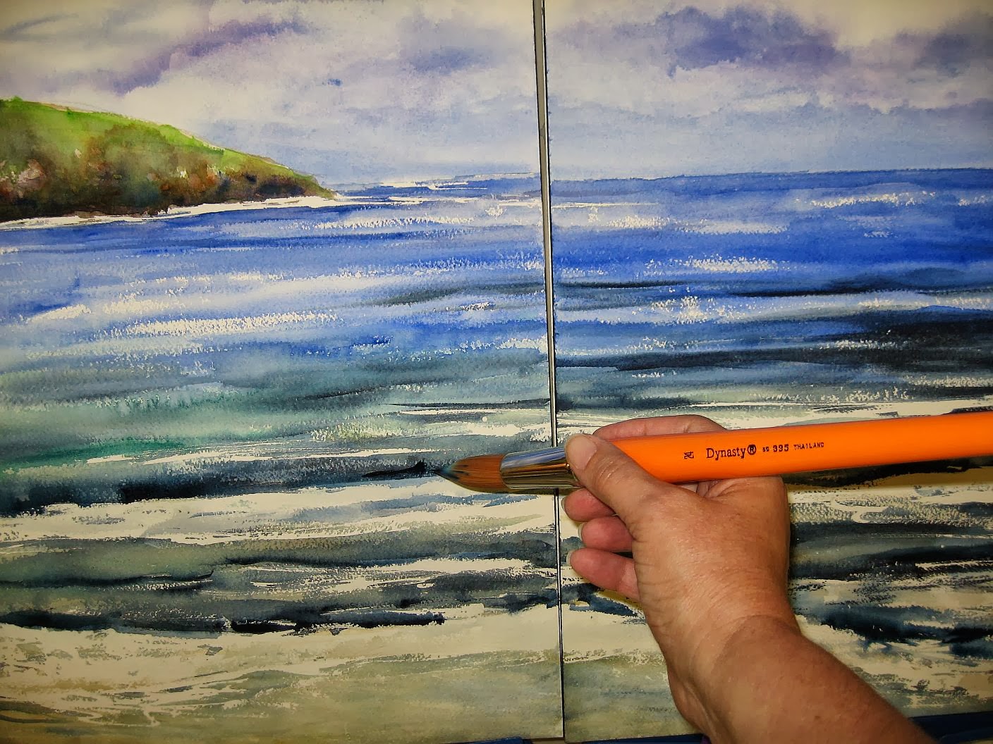 Annie Strack news Step by Step How to Paint a Beach Triptych with