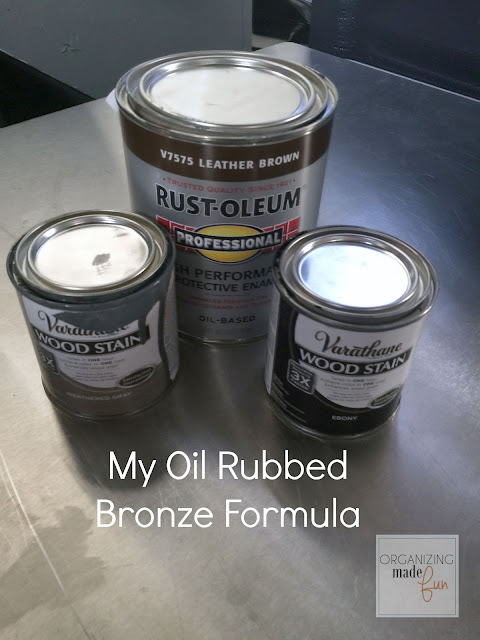 How to turn brass into oil rubbed bronze :: OrganizingMadeFun.com