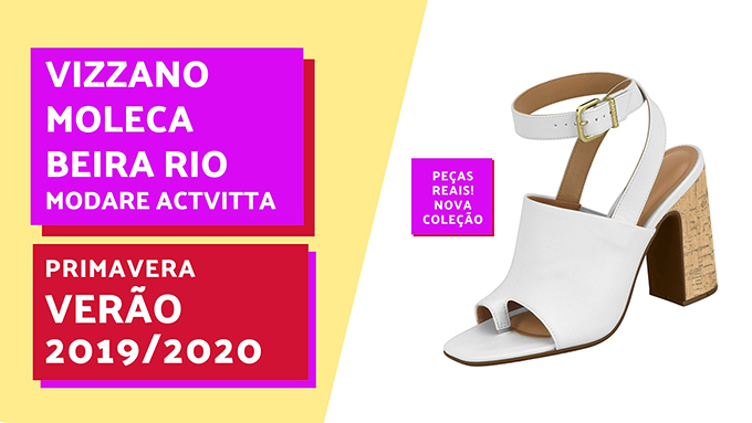 Sapatos ColeÃ§Ã£o Sandalias Primavera VerÃ£o 2019 ColeÃ§Ã£