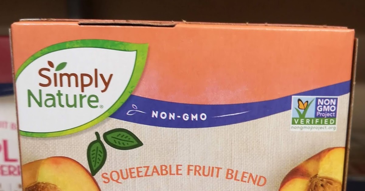 Simply Nature Apple Peach Squeezable Fruit Blend Pouch (Aldi)