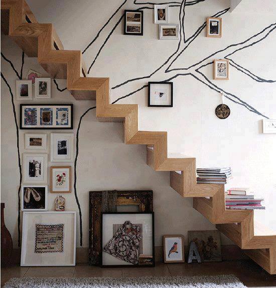 Kreasi Dinding rumah dengan Bingkai Foto | DsignArchitecture