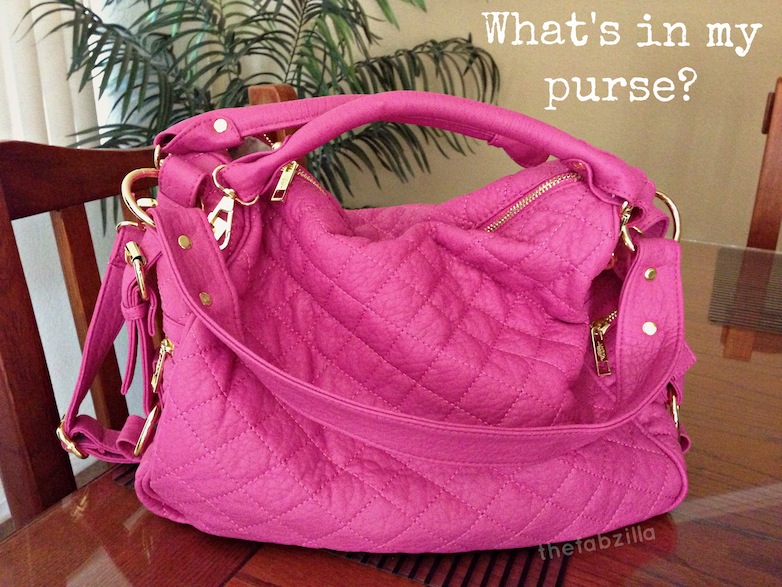 So What&#39;s In My Hot Pink Purse? - thefabzilla