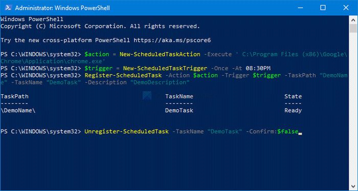 Come utilizzare PowerShell per creare un'attività pianificata su Windows 10