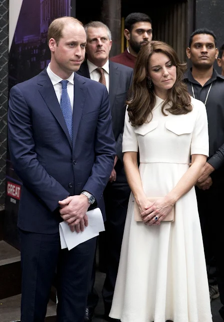 Prince William, Duke of Cambridge and Catherine, Duchess of Cambridge meet young entrepreneurs during a visit to Mumbai on April 10, 2016 in Mumbai, India.