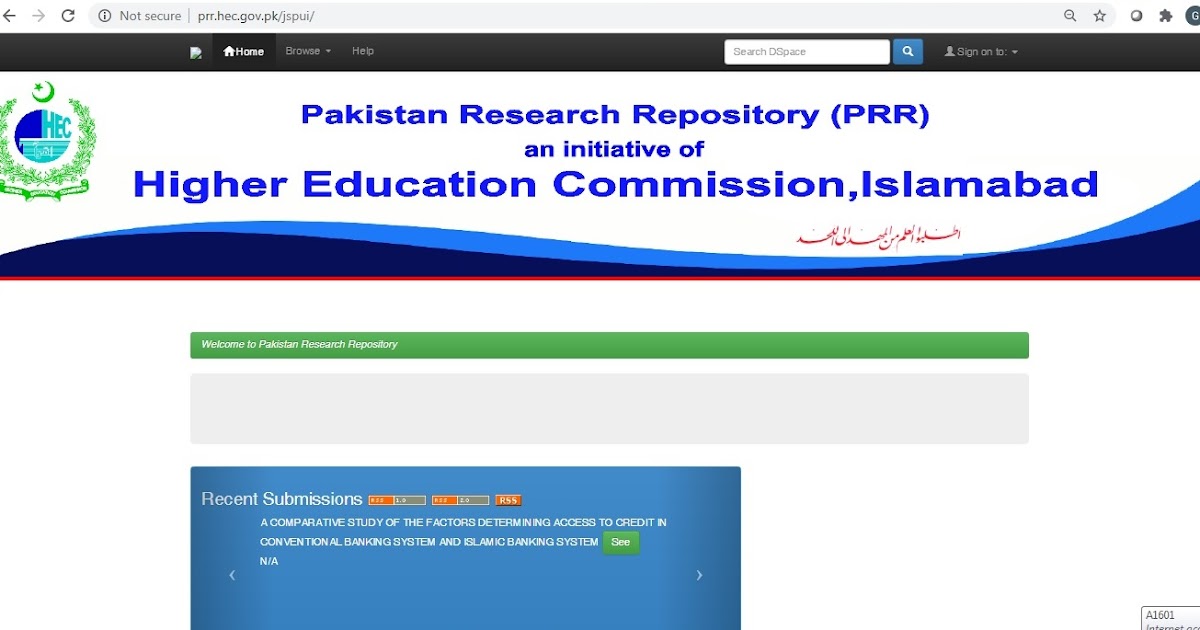 research repository of pakistan