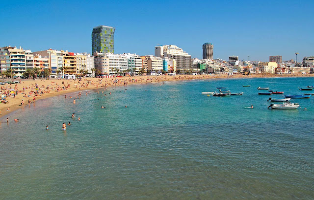 Praia em Las Palmas de Gran Canaria