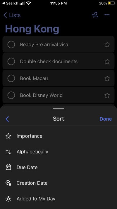 Microsoft To-Do на iOS Советы и рекомендации