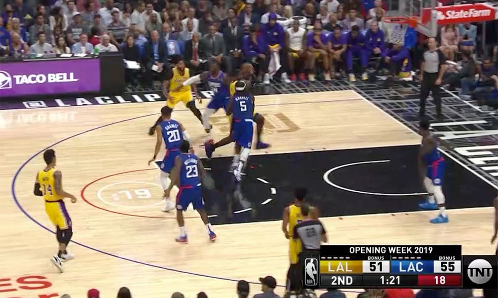 TNT Unveils New On Court Shot Clock in LakersClippers Match