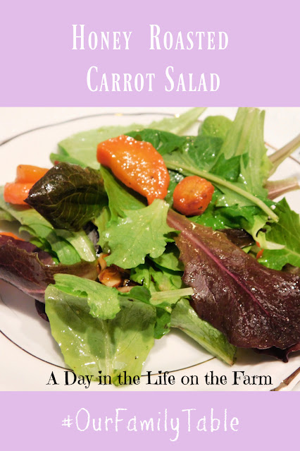 Honey Roasted Carrot Salad pin